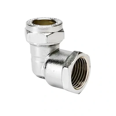 Image of 22mm x 3/4&quot; Female Chrome Elbow Bag of 5
