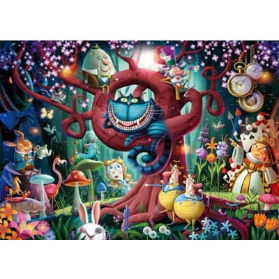 Image of Ravensburger Almost Everyone is Mad Alice in Wonderland Jigsaw Puzzles for Adults and Kids Age 12 Years Up 1000 Pieces