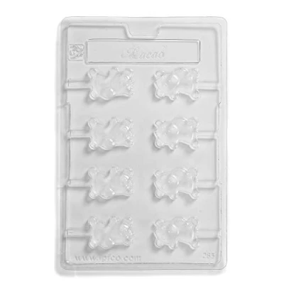 Image of Panda Lolly Chocolate Mould 8 Cavity