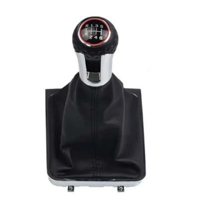 Image of WUYDKEL Car Gear Shift Knob Compatible with VW for Passat B6 2005 2011 5 6 Speed Manual Gaiter Boot Lever Stick Pen Cover Styling(6 SPEED)