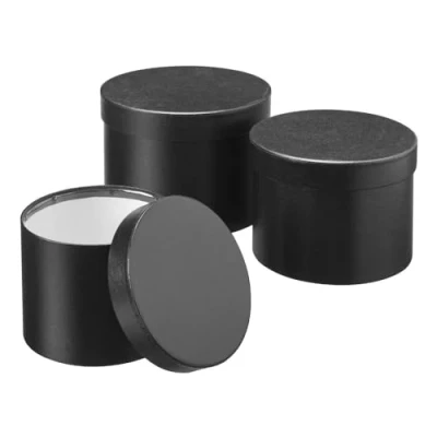 Image of Oasis Set of 3 Round Hat Boxes with Lids Ideal for Gifts or Flowers