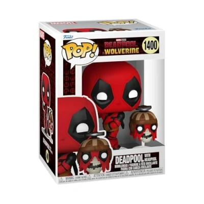 Image of Funko Pop! &amp; Buddy: Deadpool Wolverine with Headpool Collectable Vinyl Figure Gift Idea Official Merchandise Toys for Kids Adults Model Collectors and Display