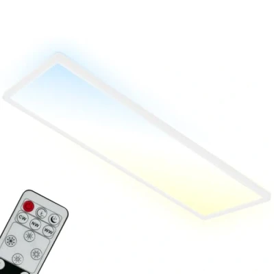 Image of BRILONER Leuchten 7403 016 LED Ceiling Light CCT Backlight Ultra Flat Dimmable Remote Control Warm White Neutral Cool 580 x 200 30 mm (L W H)