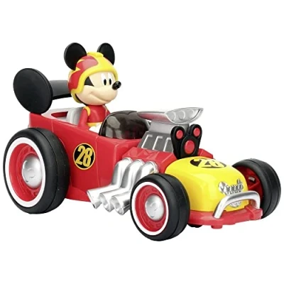 Image of Jada 253074005 Mouse Mickey Roadster Racer Car, 19 cm, Infrared Control, Suitable from 3 Years, Multicolor