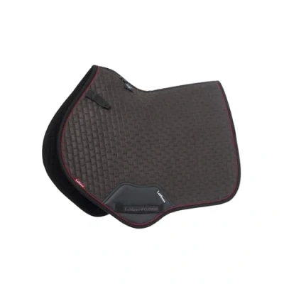 Image of LeMieux Suede Close Contact Square Saddlepad Cinder Large