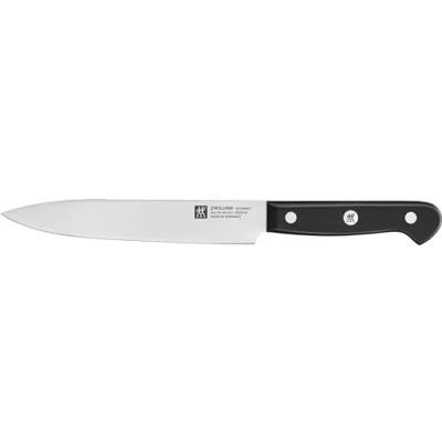 Image of ZWILLING Gourmet Chef&#039;s Knife, 16 cm, Special Stainless Steel, Ergonomic Plastic Handle, Black Made in Germany