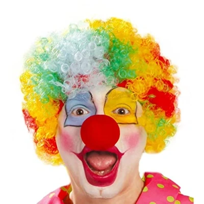Image of Guirca Wig Curls of Clown, Yellow, One Size (90207)