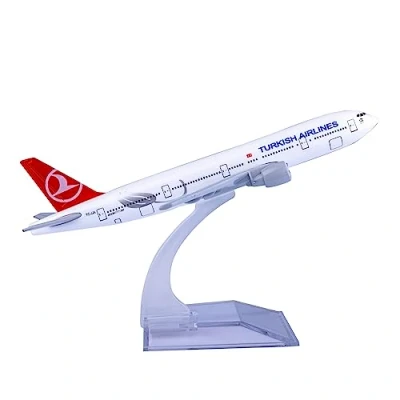 Image of Bswath Model Planes 1:400 Scale Plane Turkey B777 Airplane Metal Die cast Alloy Airplanes for Gift and Collection