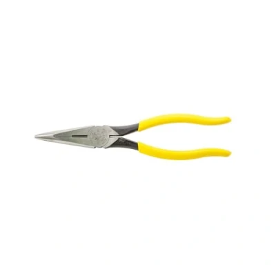 Image of Klein Tools D2038 Long Nose Side Cutter, 0 V, Blue/Silver, 221 mm