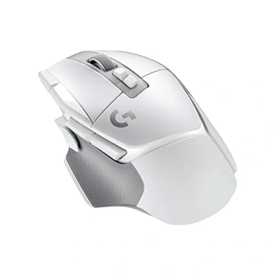 Image of Logitech G G502 X LIGHTSPEED Wireless gaming mouse optical with LIGHTFORCE hybrid mechanical switches, HERO 25K sensor, compatible PC macOS/Windows White