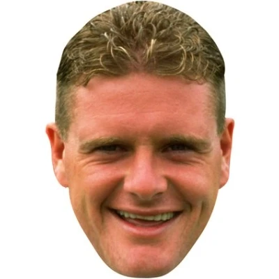 Image of FoxyPrinting Paul Gascoigne Party Face Fancy Dress (Gazza) JB Actor Movie Tv Celebrity Cardboard Mask