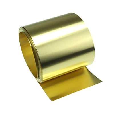 Image of GOONSDS Brass Metal Thin Sheet Belt Foil Plate Shim 200Mm/7.87Inchx1000mm/39.9Inch Metalworking,Thickness:0.05mm