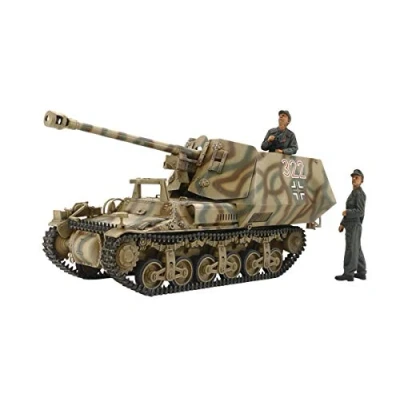 Image of TAMIYA 35370 000 Spielzeug Military 1:35 German Sd.Kfz.135 Marten I Tank Destroyer, Highly Model, Plastic, Assembly kit, Detailed Replica, unpainted, Brown, zzzz s
