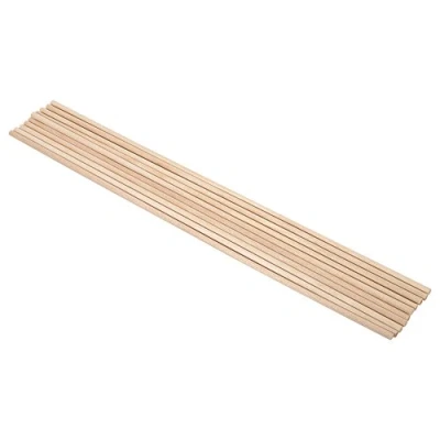 Image of 10pcs 30cm Wooden Dowel Rods Long DIY Arts Craft Sticks Unfinished Natural Wood Rods(4MM*30CM)