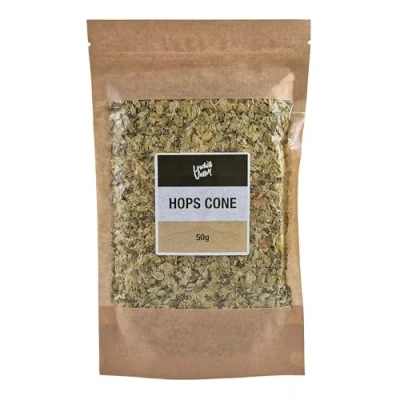 Image of Lowhill Valley Hops Cone Herbal Tea Humulus lupulus Natural Wellness Handpicked No Additives or Preservatives Responsibly Sourced 100% Pure 50g