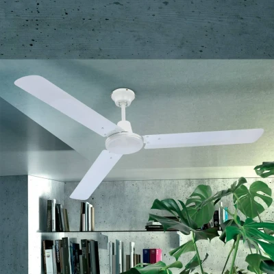 Image of Globo Ferro Ceiling Fan with Switch, White