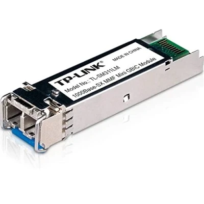 Image of TP Link TL SM311LM Gigabit SFP Module, Multi Mode, MiniGBIC, LC Interface, Up to 550/275m Distance for Data Networking 1 x 1000Base SX