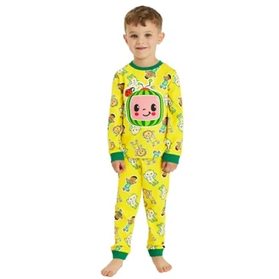 Image of Girls Boys Cocomelon Pyjamas Character Nightwear (Cocomelon Patterned, 18 24 Months)