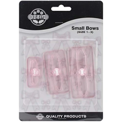 Image of PME 139895 JEM Small Bow Cutters, Set of 3 Pink