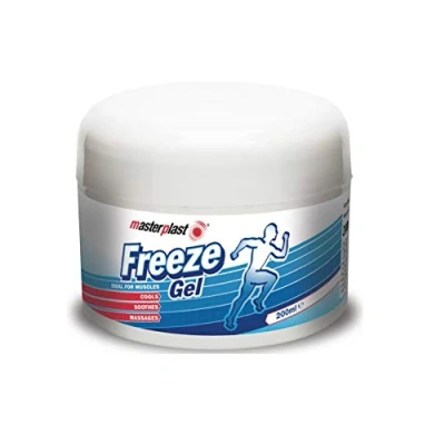 Image of Masterplast Freeze Gel, Ready To Use, Muscle Relief &amp; Comfort, 200Ml Pot, Blue