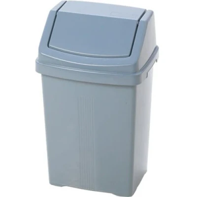 Image of WHAM 11750 8 Litre Swing Bin Silver