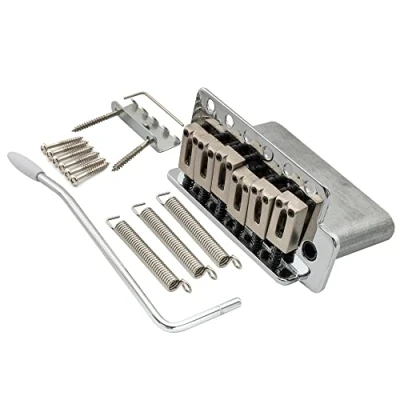 Image of Wilkinson WOV02 52.5mm(2 1/16 inch) Tremolo Bridge 6 Screw for American Vintage Narrow Spacing Strat Electric Guitar, Chrome