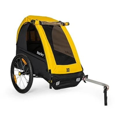 Image of Burley Bee Kids Bike Trailer, Yellow/Black, Single