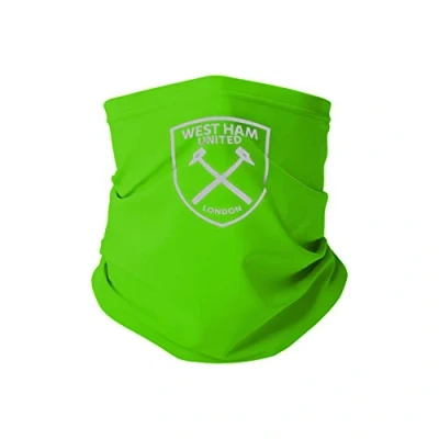 Image of FOCO WEST HAM UNITED FC GREEN NEON REFLECTIVE SNOOD WH