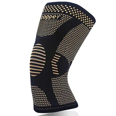 Image of JIUFENTIAN Copper knee Support for women and men Compression brace arthritis,knee Pain Relief, Running,Ligament Injury Recovery,Meniscus Pain,Walking sports(2XL)