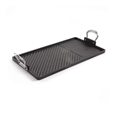 Image of Samuel Groves Britannia Cast Iron 45 x 25cm Double Burner Griddle
