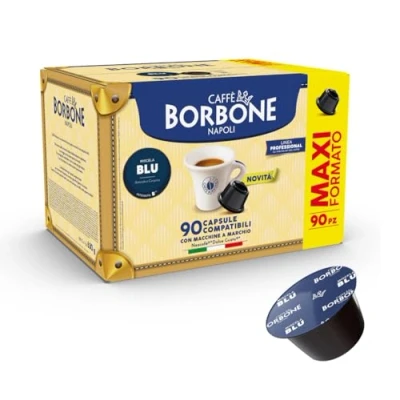 Image of Caffè Borbone Blue Coffee Blend 90 Capsules (6 packs of 15) Compatible with Nescafè®* Dolce Gusto®* Machines