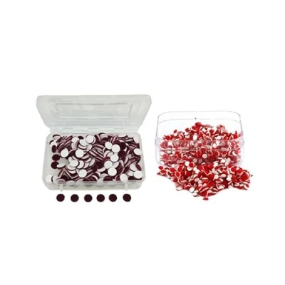 Image of KULIA®Red Maroon Bindi 6 Packets Tattoos Sticker Forehead Tikka Bollywood Stickers Party Mix Size Indian Ethnic Round Beauty Item Fashion Jewelry Face Jewels