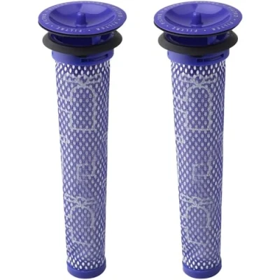 Image of 2 Pack Replacement Pre Filters for Dyson DC58, DC59, V6, V7, V8. Replaces Part # 965661 01.