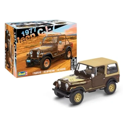 Image of Revell Monogram 14547 77 Jeep CJ 7 1:24 Scale Unbuilt/Unpainted Plastic Model Kit