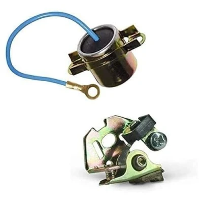 Image of Condenser + Contact Interrupter MBK 41 51 88 Moto BECANE MOTOCONFORT Ignition Motorcycle Moped 50CC