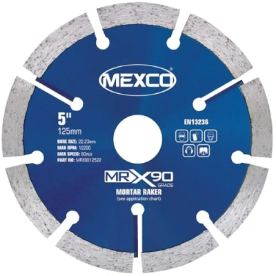 Image of Mexco 125mm MRX90 Mortar Raking Diamond Blade
