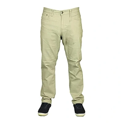 Image of KAM Mens Latest King Size Stretch Chino Jeans Straight Leg in Sand Stone Colours 42 60 (48R, Stone)
