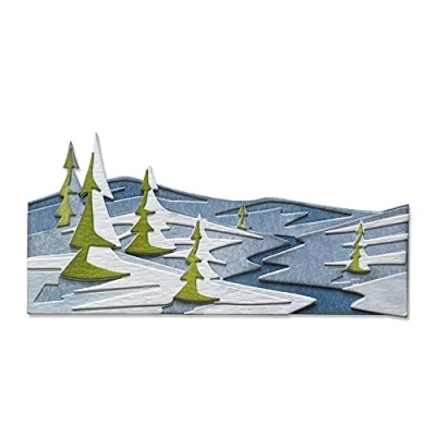 Image of Sizzix Thinlits Die Set 664971 Snowscape Colorize by Tim Holtz, 6 Pack