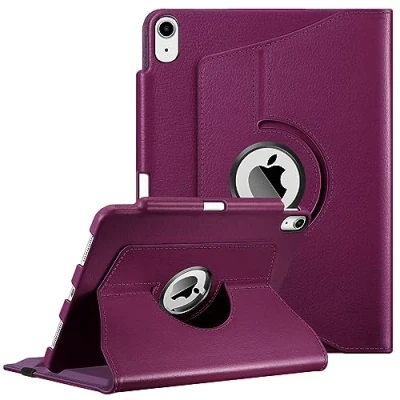 Image of FINTIE Rotating Case for iPad Air 11 inch (2024) M2, 6th / 5th 4th Generation (2024/2022/2020) [360 Rotating] Adjustable Stand Cover with Pencil Holder, Purple