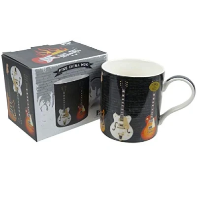 Image of L&amp;P Rock and Roll China Electric Guitar Mug Gift Boxed