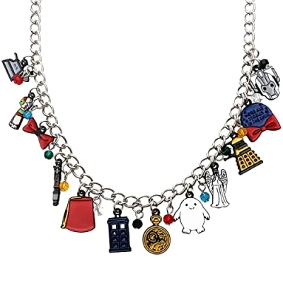 Image of STKTFKK TV Movie Charm Necklace Metal Necklace, Zinc, 0