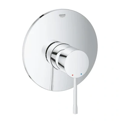 Image of GROHE 19286001 Essence Single Lever Shower Mixer Trim, Set for Final Installation (Concealed Body Not Included)