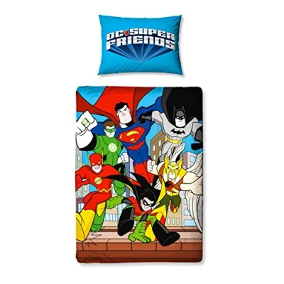 Image of DC Comics Character World Superfriends Buddies Junior Duvet Set