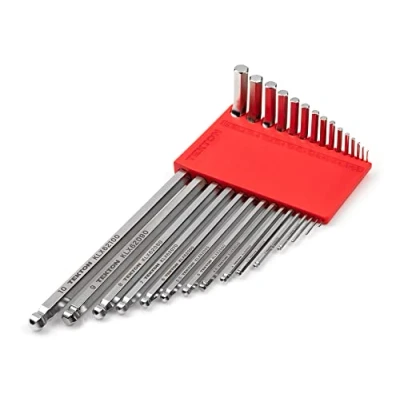 Image of TEKTON Ball End Hex Key Set, 15 Piece (1.3 10 mm) with Holder KLX91201
