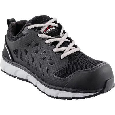 Image of Rock Fall Fly Lightweight Safety Steel Toe Cap Trainer Unisex, Water Repellent Boots, SRC Slip Rated Work, and Breathable UK 9