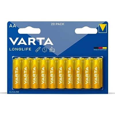 Image of Varta Longlife AA Battery (20 Pack) 04106101420