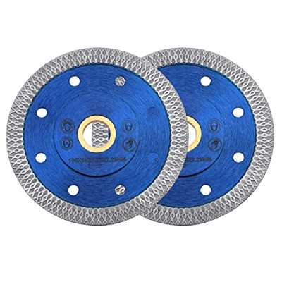Image of GoYonder 4.5 Inch Super Thin Diamond Saw Blade for Cutting Porcelain Tiles,Granite Marble Ceramics (4&quot; Blue 2PCS)