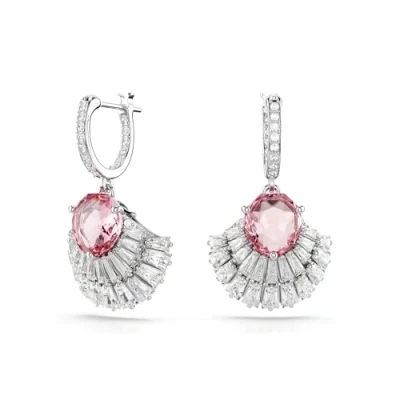 Image of Idyllia Swarovski Women&#039;s Earrings Rhodium Plated 5680295, large, Metal,
