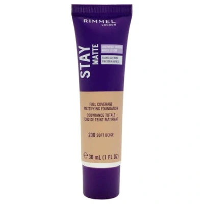 Image of Rimmel London Stay Matte Liquid Mousse Foundation, Good Coverage and Oil Free Formula, Soft Beige, 30 ml