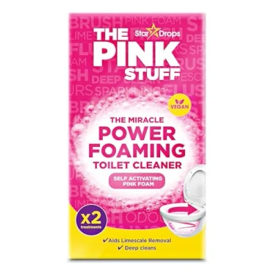 Image of Stardrops The Pink Stuff Miracle Power Foaming Toilet Cleaner 2 Treatments Self Activating Foam